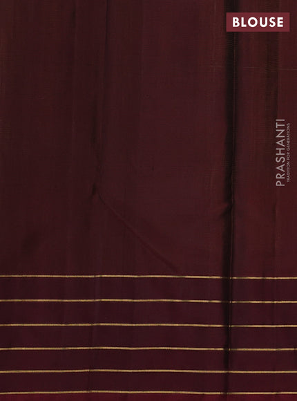 Pure soft silk saree lime green and deep maroon with zari woven buttas and zari woven border