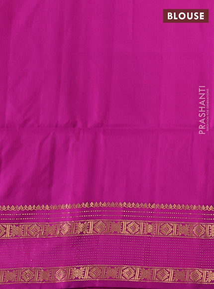 Pure soft silk saree light green and pink with allover zari woven buttas and zari woven border