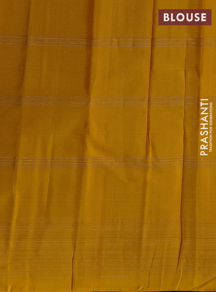 Pure soft silk saree purple and yellow with allover zari checks & buttas and zari woven border
