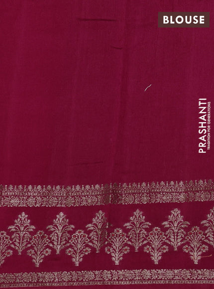 Banarasi semi matka silk saree pink with allover thread & zari woven buttas and woven border