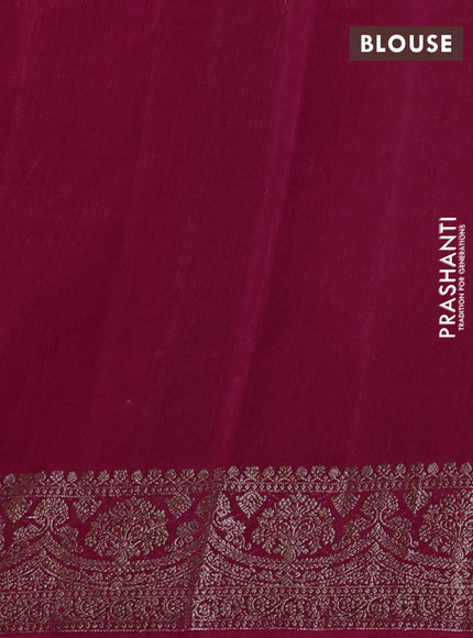 Banarasi semi matka silk saree pink with allover thread & zari woven buttas and woven border