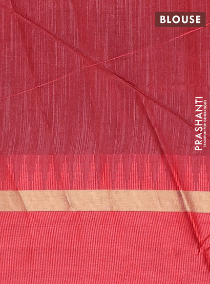 Semi dupion saree black and maroon with plain body and temple design woven border