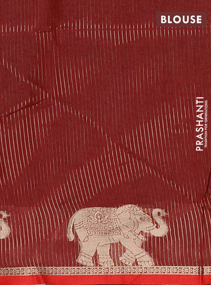 Semi dupion saree black and maroon with allover bandhani thread woven buttas and zari woven butta border