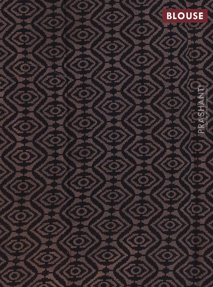 Jaipur cotton saree maroon with allover floral butta prints and printed border