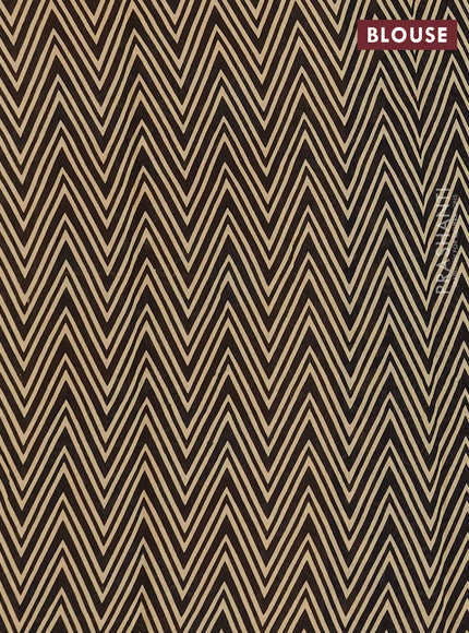 Jaipur cotton saree dark mustard and black with plain body and printed border