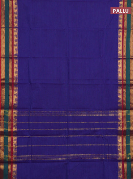 Chettinad cotton saree violet and maroon with allover thread weaves pattern and zari woven border