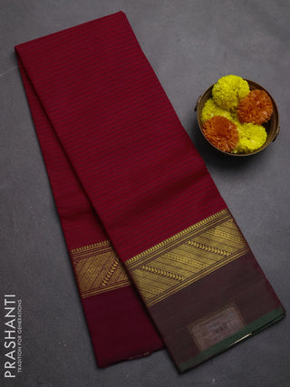 Chettinad cotton saree pink with allover thread weaves and ganga jamuna border