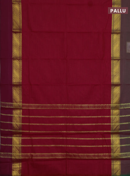 Chettinad cotton saree pink with allover thread weaves and ganga jamuna border