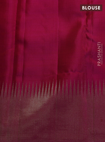 Pink Pure Kanchipuram Designer Silk Saree pink and Bridal kanchipuram