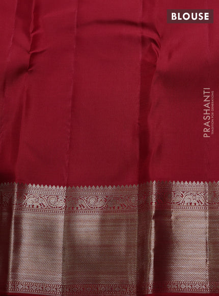 Red Pure Kanchipuram Silk Saree Rangkat red and Bridal kanchipuram