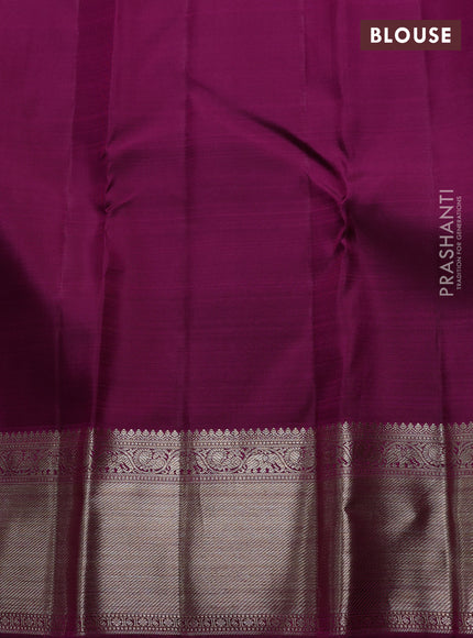Magenta Pink Pure Kanchipuram Silk Saree Designer