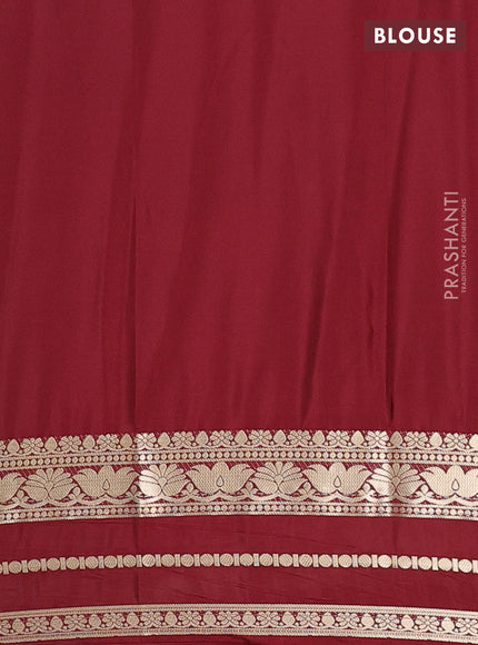 Semi mysore silk saree rustic orange and brown with plain body and zari woven border
