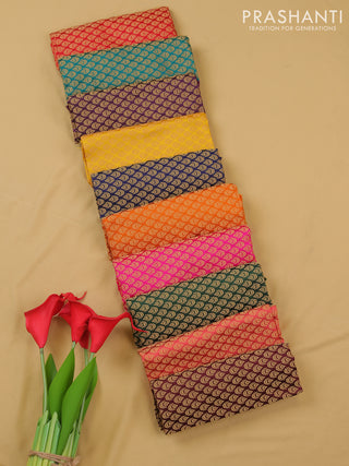 Brocade blouse bit multi colour and pack of 10