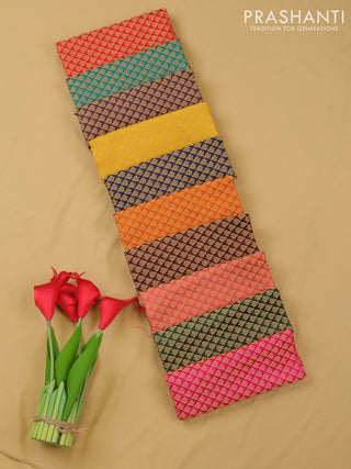 Brocade blouse bit multi colour and pack of 10
