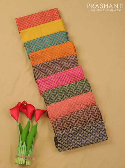 Brocade blouse bit multi colour and pack of 10