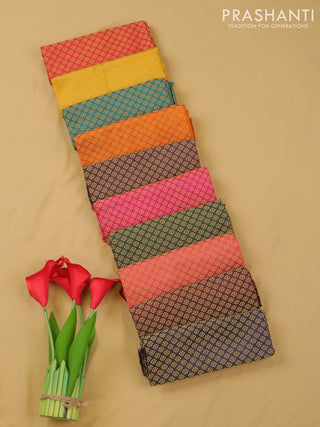 Brocade blouse bit multi colour and pack of 10