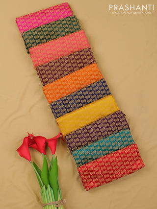 Brocade blouse bit multi colour and pack of 10
