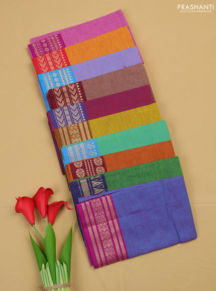 Chettinad cotton blouse bit assorted colours & design and pack of 10