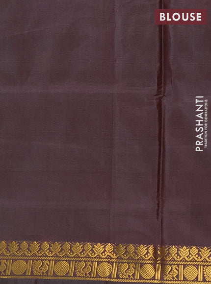 Banana pith saree teal green shade and deep maroon with thread woven buttas and small zari woven border