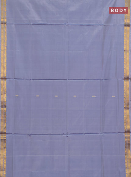 Banana pith saree grey and pink with thread woven buttas and small zari woven border