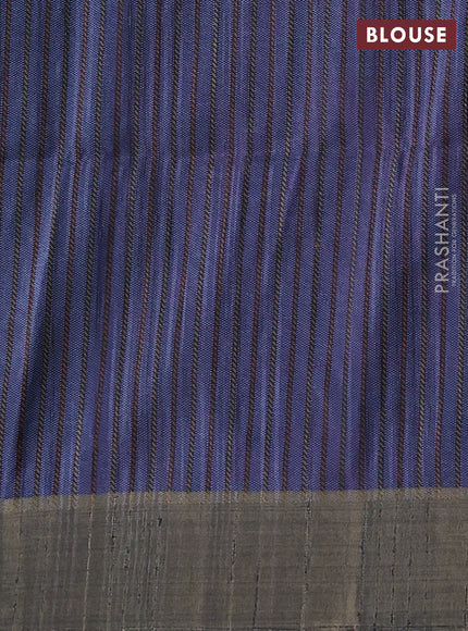 Semi matka saree peacock blue with allover patola prints and zari woven border