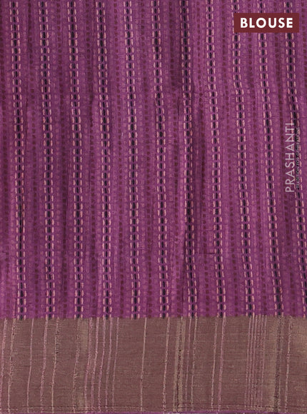 Semi matka saree coffee brown and pink with allover patola prints and zari woven border