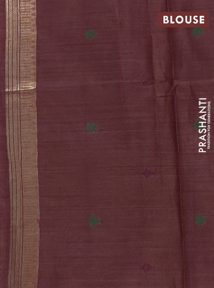 Jamdhani cotton saree lavender and purple with thread woven buttas and pichwai pallu
