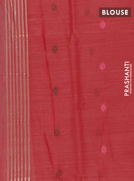 Jamdhani cotton saree lavender and pink with allover thread woven buttas and jamdhani pallu