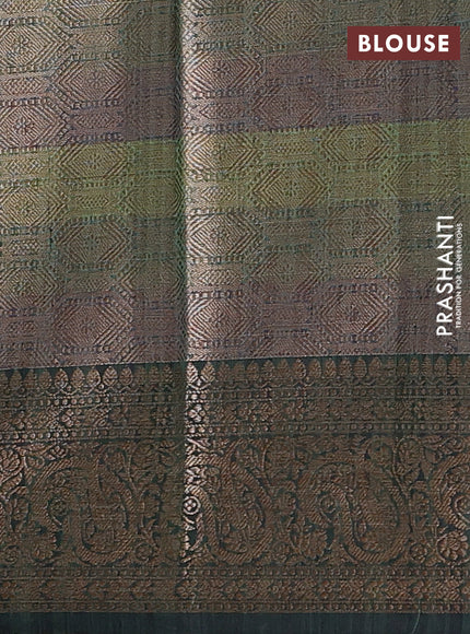 Banarasi semi dupion saree deep maroon with plain body and woven border