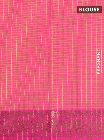 Banarasi semi dupion saree mustard yellow and pink with allover woven buttas and woven border