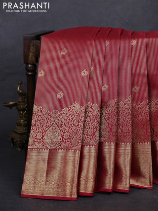 Pink Pure Kanchipuram Silk Saree
