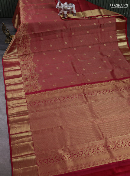Pink Pure Kanchipuram Silk Saree