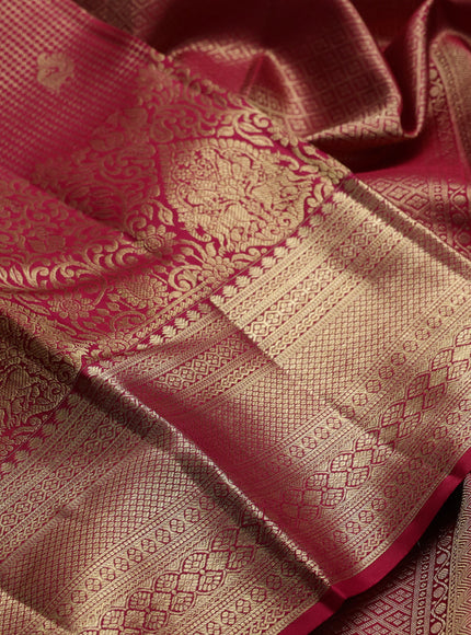 Pink Pure Kanchipuram Silk Saree