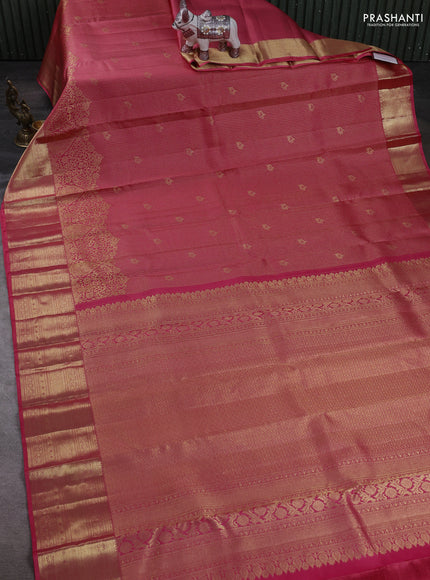 Red Pure Kanchipuram Silk Saree