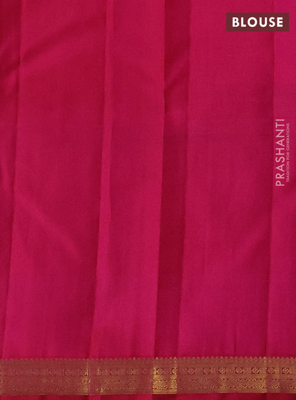 Pure kanchipuram silk saree pink with allver zari woven 1000 buttas and small zari woven border