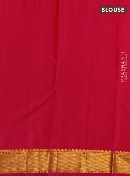 Pure kanchipuram silk saree pink with allover self emboss & zari woven buttas and zari woven border