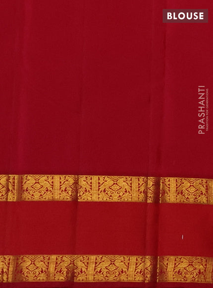 Pure kanchipuram silk saree yellow and pink with zari woven buttas and rettapet zari woven border