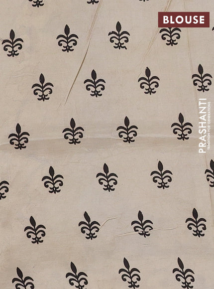 Kalamkari semi silk saree lavender and wine shade with allover prints and printed border