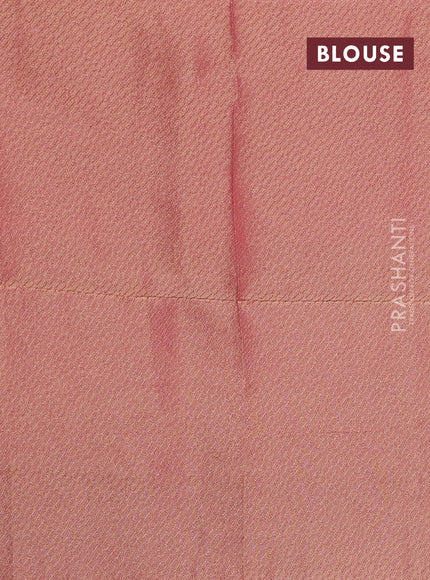 Organza Saree peach pink with allover sequin embroidery work