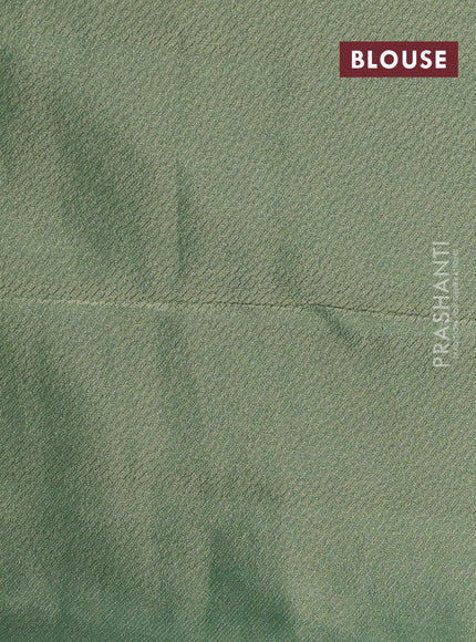 Organza Saree teal green with allover sequin embroidery work