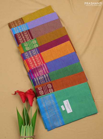 Chettinad cotton blouse bit assorted colours & design and pack of 10
