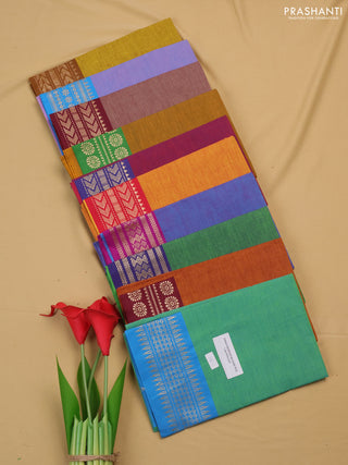 Chettinad cotton blouse bit assorted colours & design and pack of 10