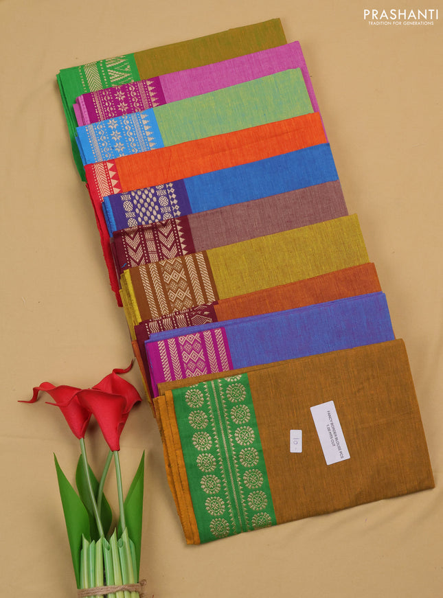 Chettinad cotton blouse bit assorted colours & design and pack of 10