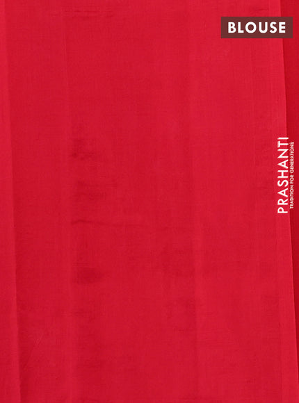Silk cotton saree maroon with floral convent embroidery buttas and zari woven border