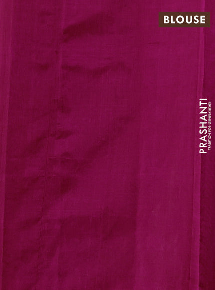 Silk cotton saree pink with floral convent embroidery buttas and zari woven border