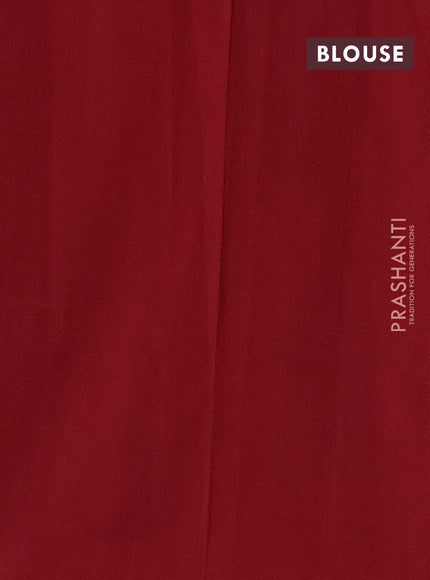 Ikat cotton saree violet and maroon with allover ikat weaves and simple border