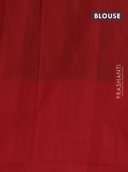 Ikat cotton saree violet and red with allover ikat weaves and long ikat woven border