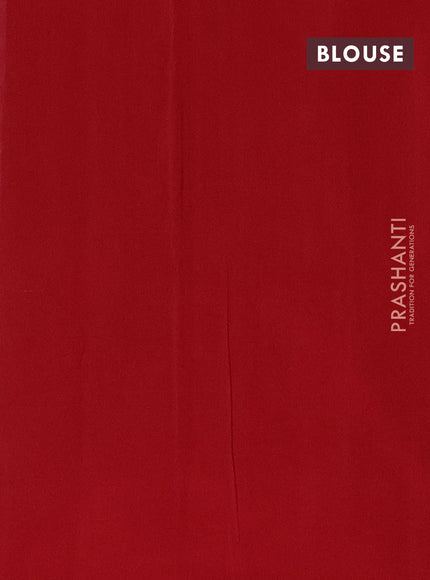 Ikat cotton saree violet and red with allover ikat weaves and simple border