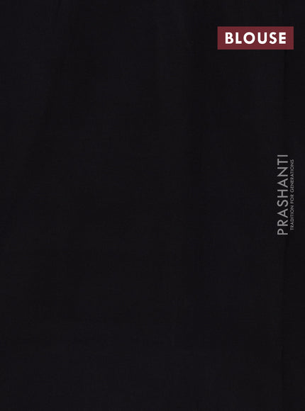 Ikat cotton saree pink and black with allover ikat weaves and ikat woven border
