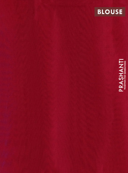 Kora silk cotton saree violet and pink with thread woven buttas and simple border